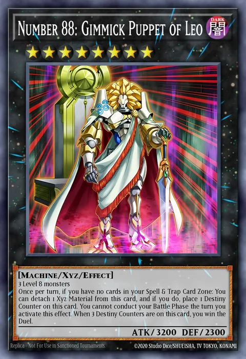 Number 88: Gimmick Puppet of Leo trading card