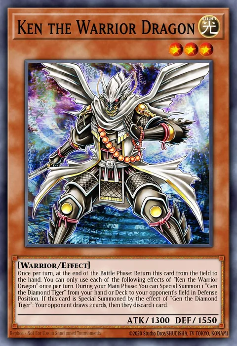 Ken the Warrior Dragon trading card
