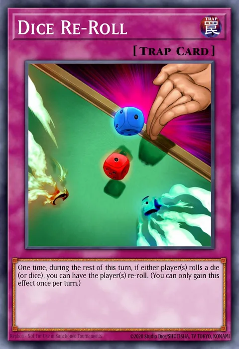 Dice Re-Roll trading card