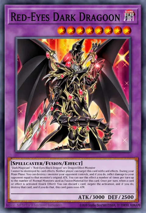 Red-Eyes Dark Dragoon trading card