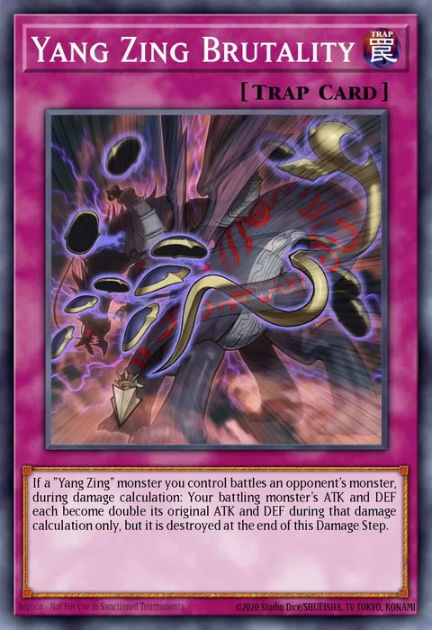 Yang Zing Brutality trading card