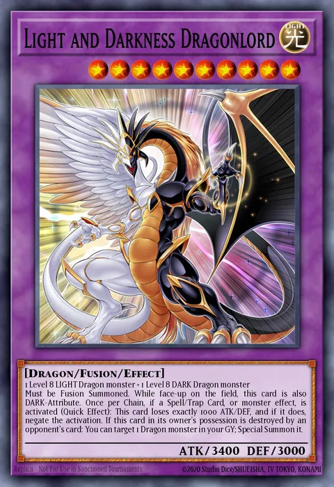 Light and Darkness Dragonlord trading card