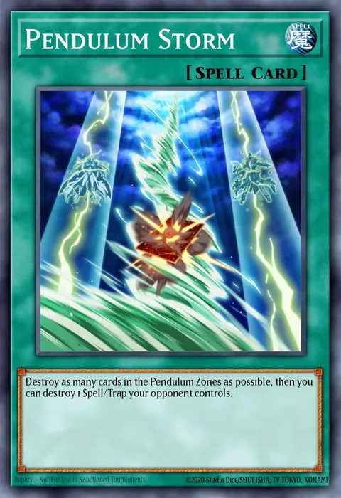 Pendulum Storm trading card