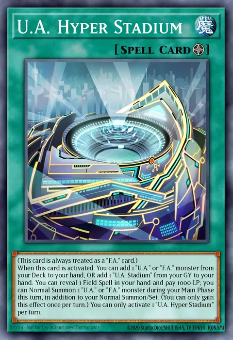 U.A. Hyper Stadium trading card