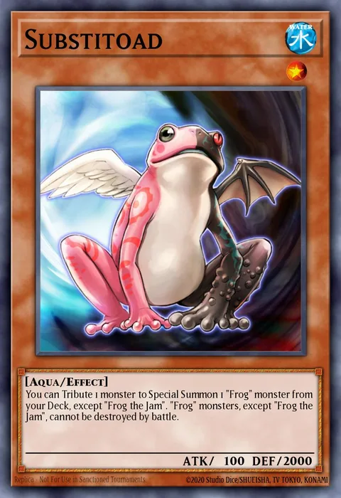 Substitoad trading card