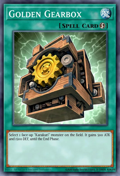 Golden Gearbox trading card