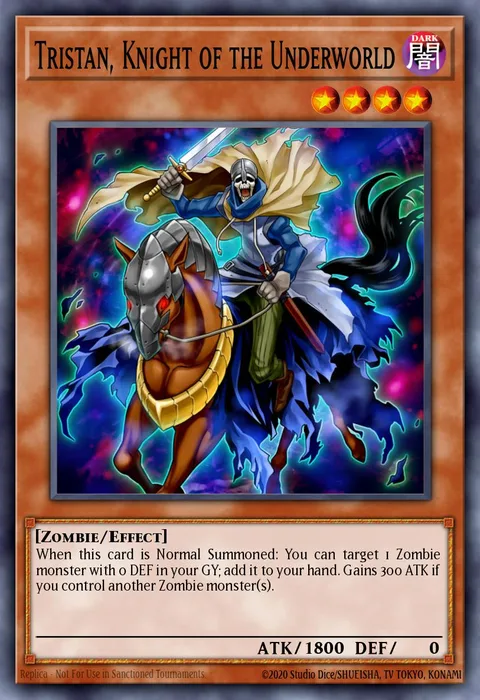 Tristan, Knight of the Underworld trading card