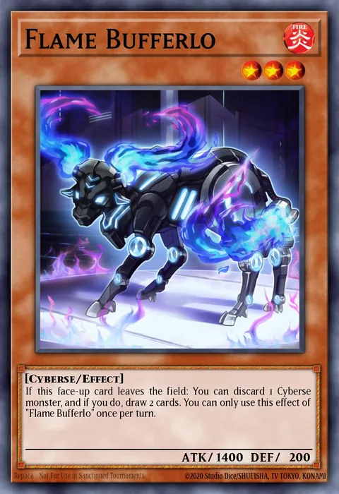 Flame Bufferlo trading card