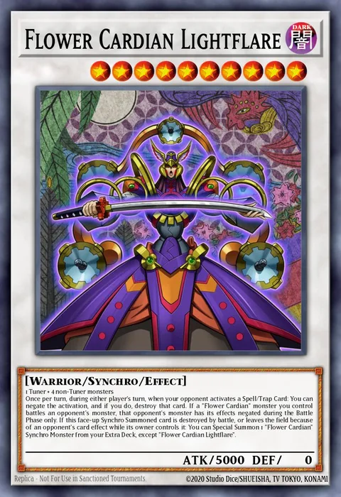 Flower Cardian Lightflare trading card