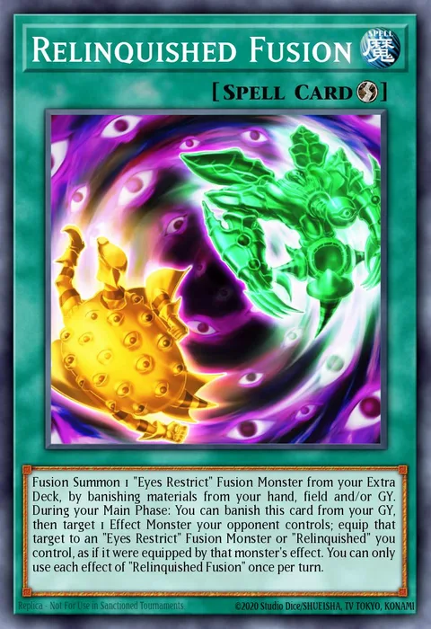 Relinquished Fusion trading card