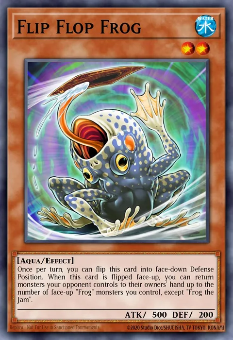 Flip Flop Frog trading card