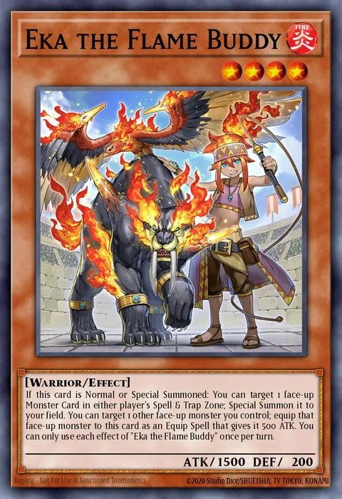 Eka the Flame Buddy trading card