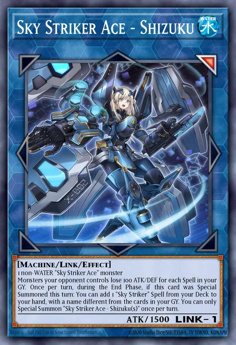 Sky Striker Ace - Shizuku trading card