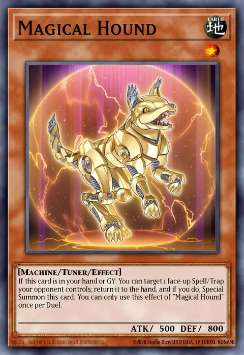 Magical Hound trading card