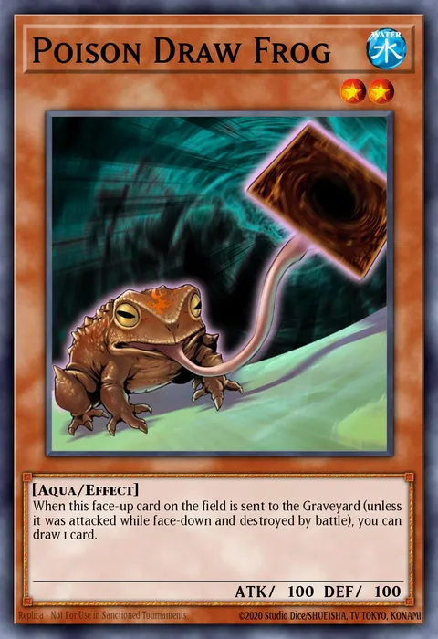 Poison Draw Frog trading card