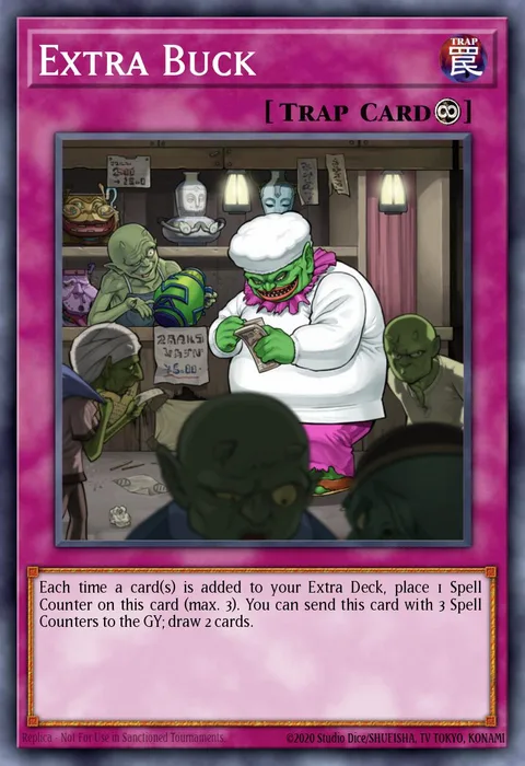 Extra Buck trading card