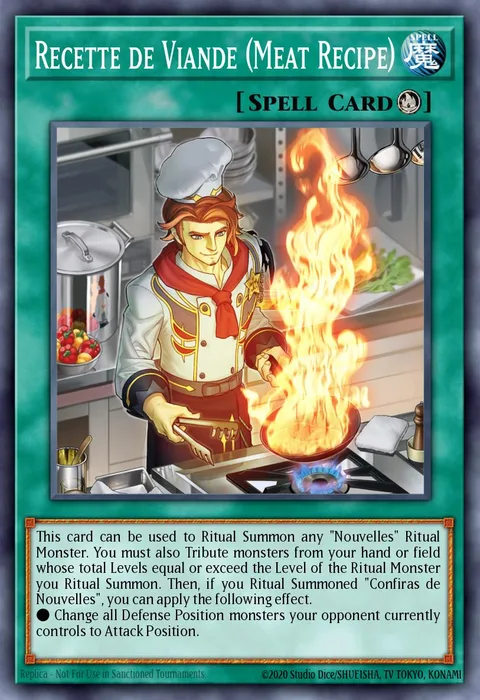 Recette de Viande (Meat Recipe) trading card