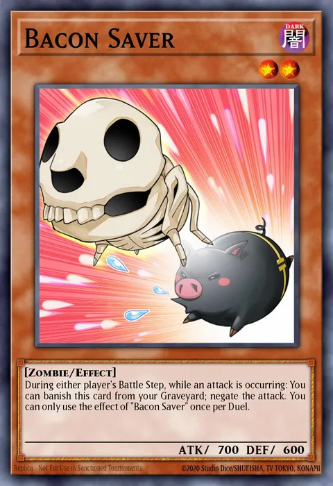 Bacon Saver trading card