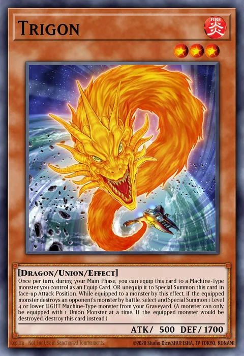 Trigon trading card