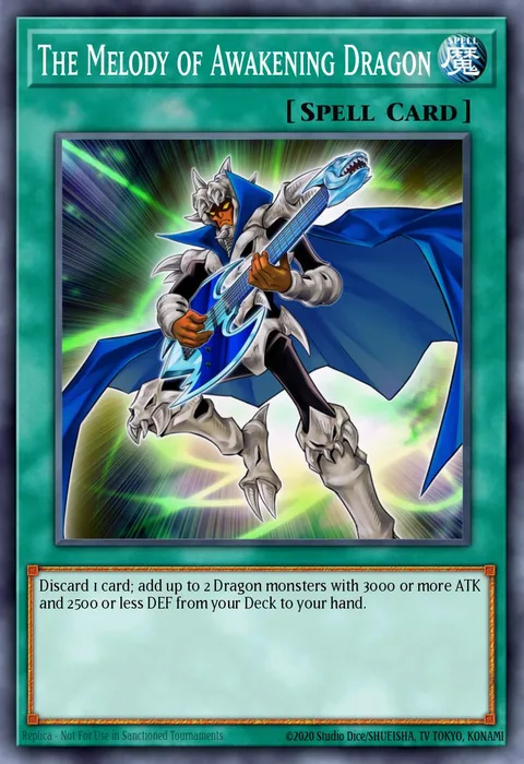 The Melody of Awakening Dragon trading card