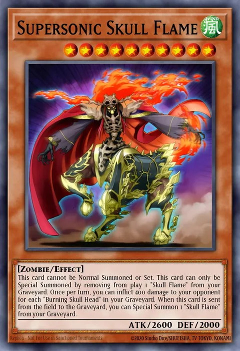 Supersonic Skull Flame trading card
