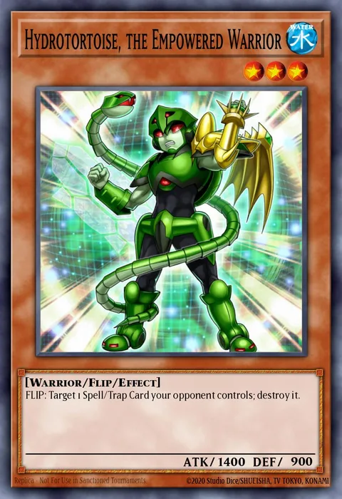 Hydrotortoise, the Empowered Warrior trading card
