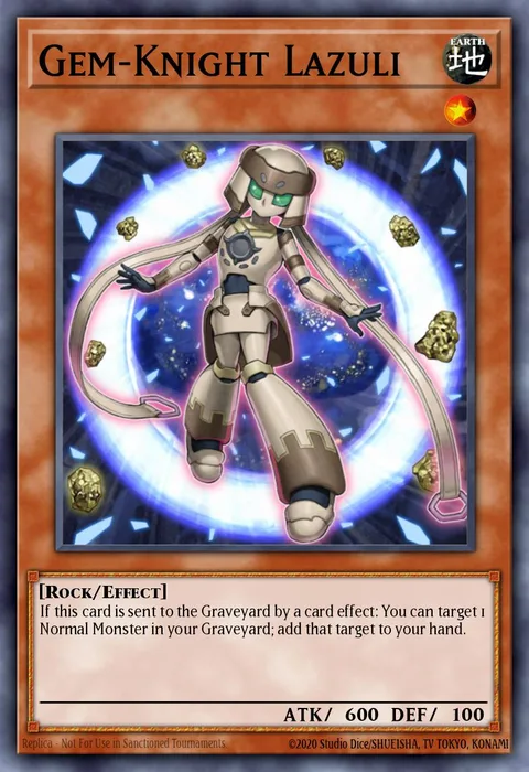 Gem-Knight Lazuli trading card