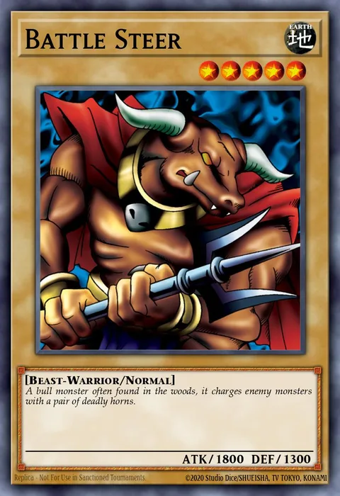Battle Steer trading card