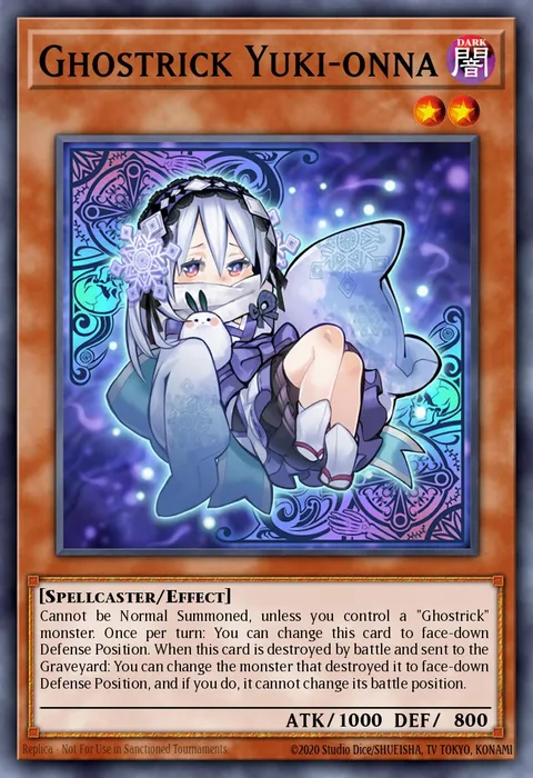 Ghostrick Yuki-onna trading card