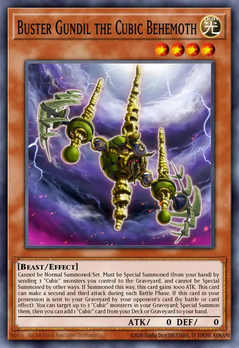 Buster Gundil the Cubic Behemoth trading card