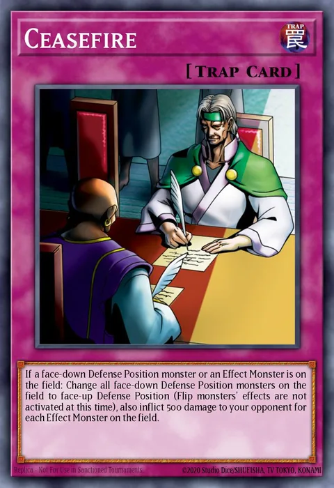 Ceasefire trading card