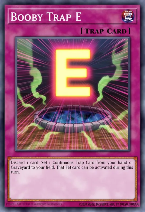 Booby Trap E trading card