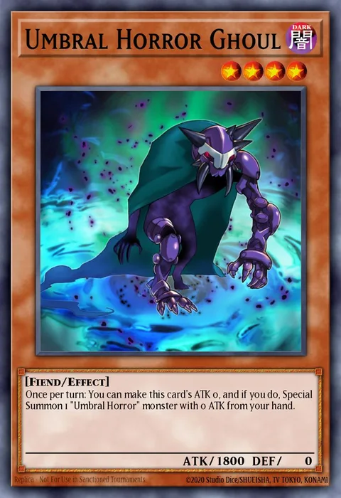 Umbral Horror Ghoul trading card