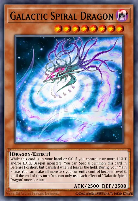 Galactic Spiral Dragon trading card