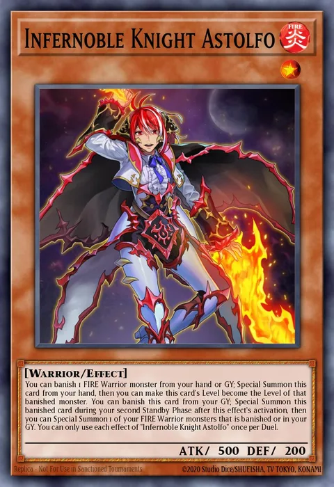 Infernoble Knight Astolfo trading card