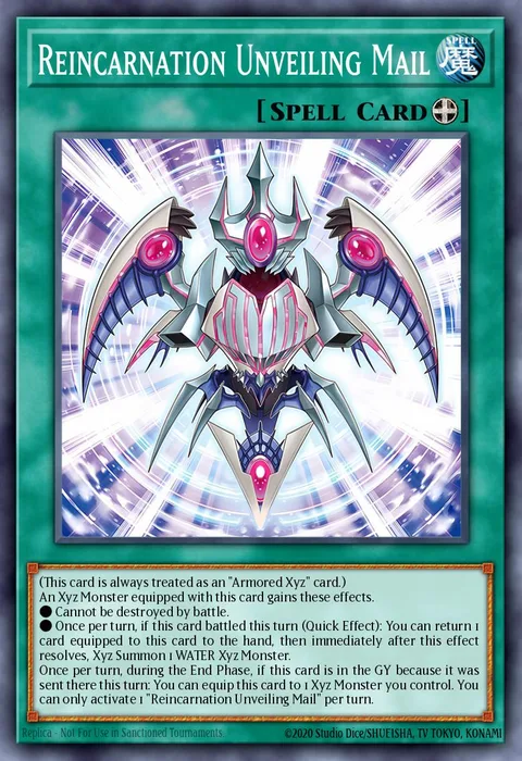 Reincarnation Unveiling Mail trading card
