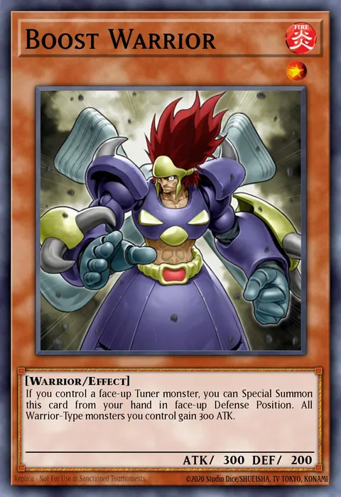 Boost Warrior trading card