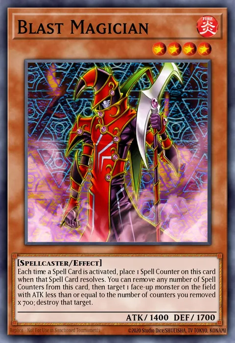 Blast Magician trading card