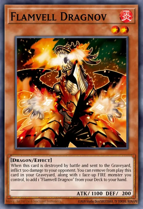 Flamvell Dragnov trading card