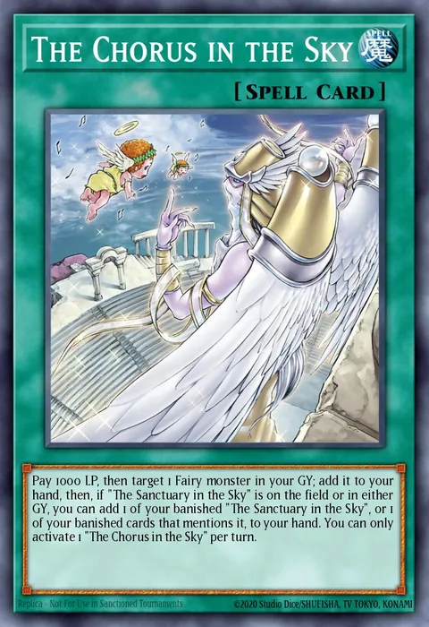 The Chorus in the Sky trading card