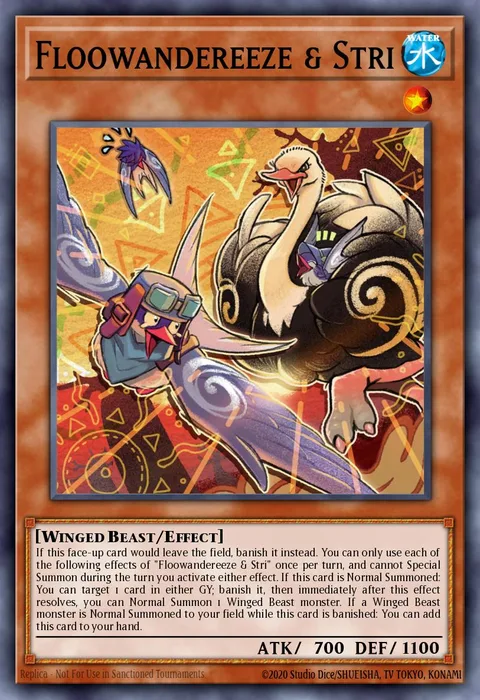 Floowandereeze & Stri trading card