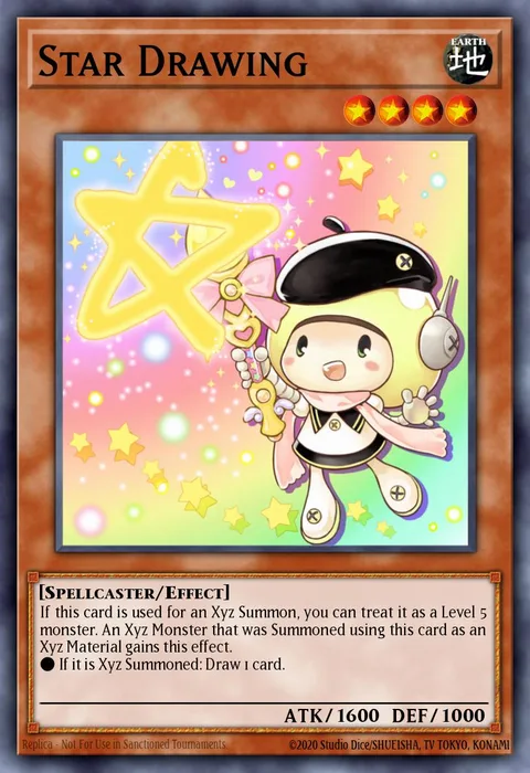 Star Drawing trading card