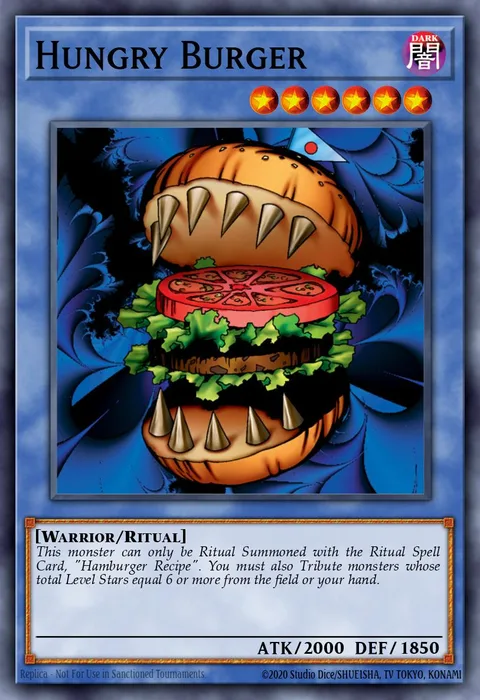 Hungry Burger trading card