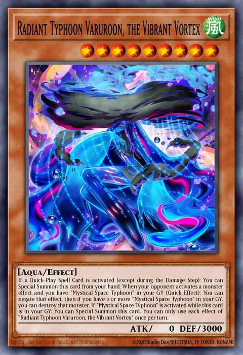 Radiant Typhoon Varuroon, the Vibrant Vortex trading card