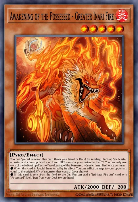 Awakening of the Possessed - Greater Inari Fire trading card
