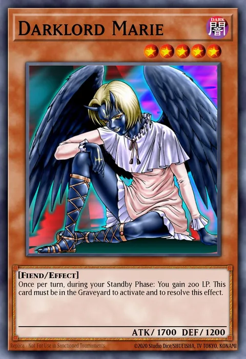 Darklord Marie trading card