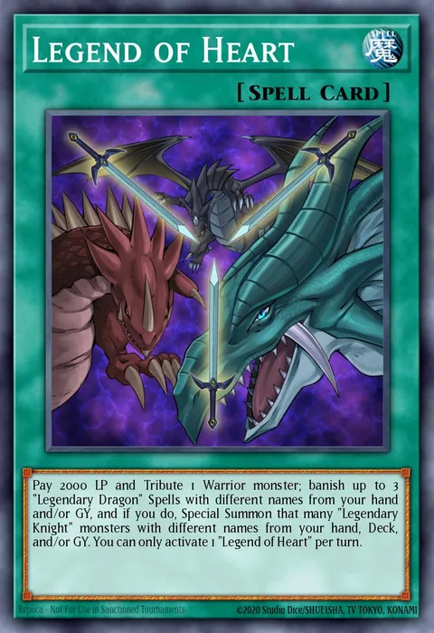 Legend of Heart trading card