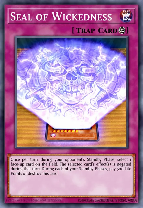 Seal of Wickedness trading card