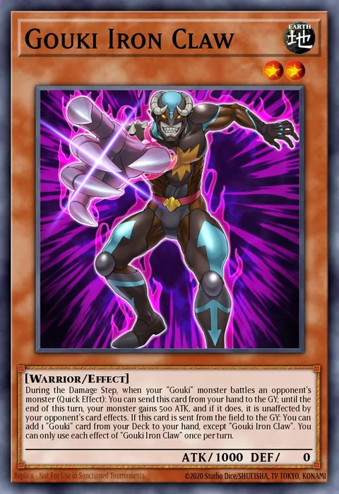 Gouki Iron Claw trading card