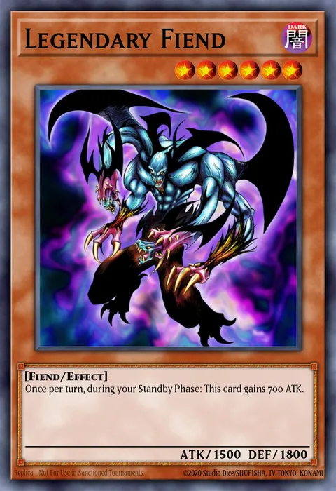 Legendary Fiend trading card